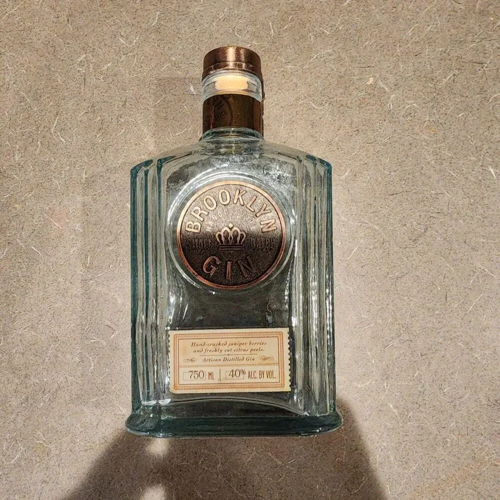 flawless Brooklyn Small Batch Gin empty bottle collectors 25oz.